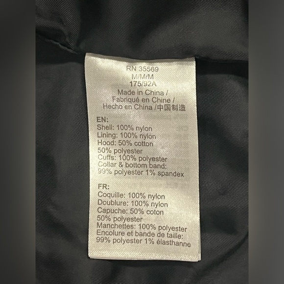 Alpha industries MA-1 Natus Bomber with removable hood black size medium - Picture 7 of 8